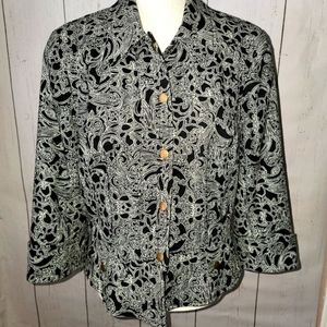 Coldwater Creek crop blazer sz 12